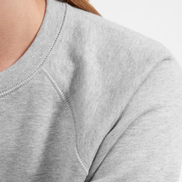 Everlane The Slim Classic French Terry Crew Grey Size XXS NWT - Picture 6 of 6
